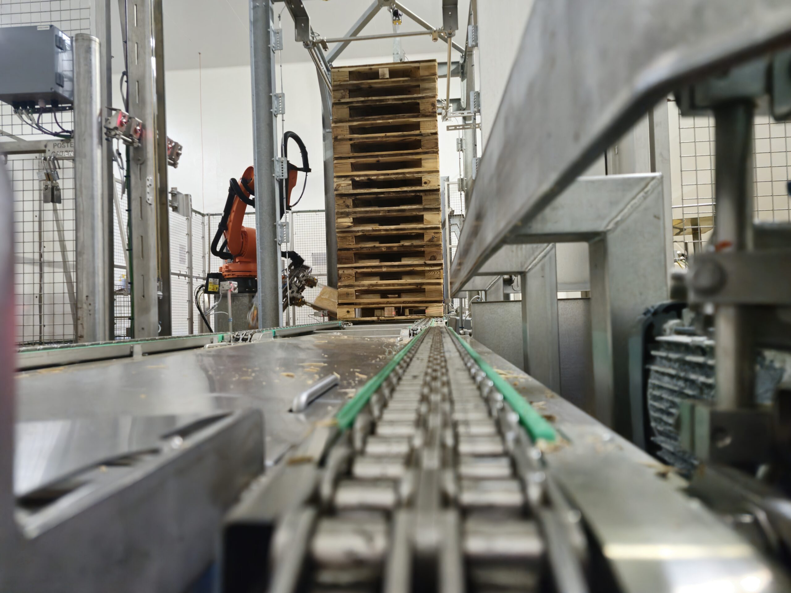 robot de retournement de meules de fromage